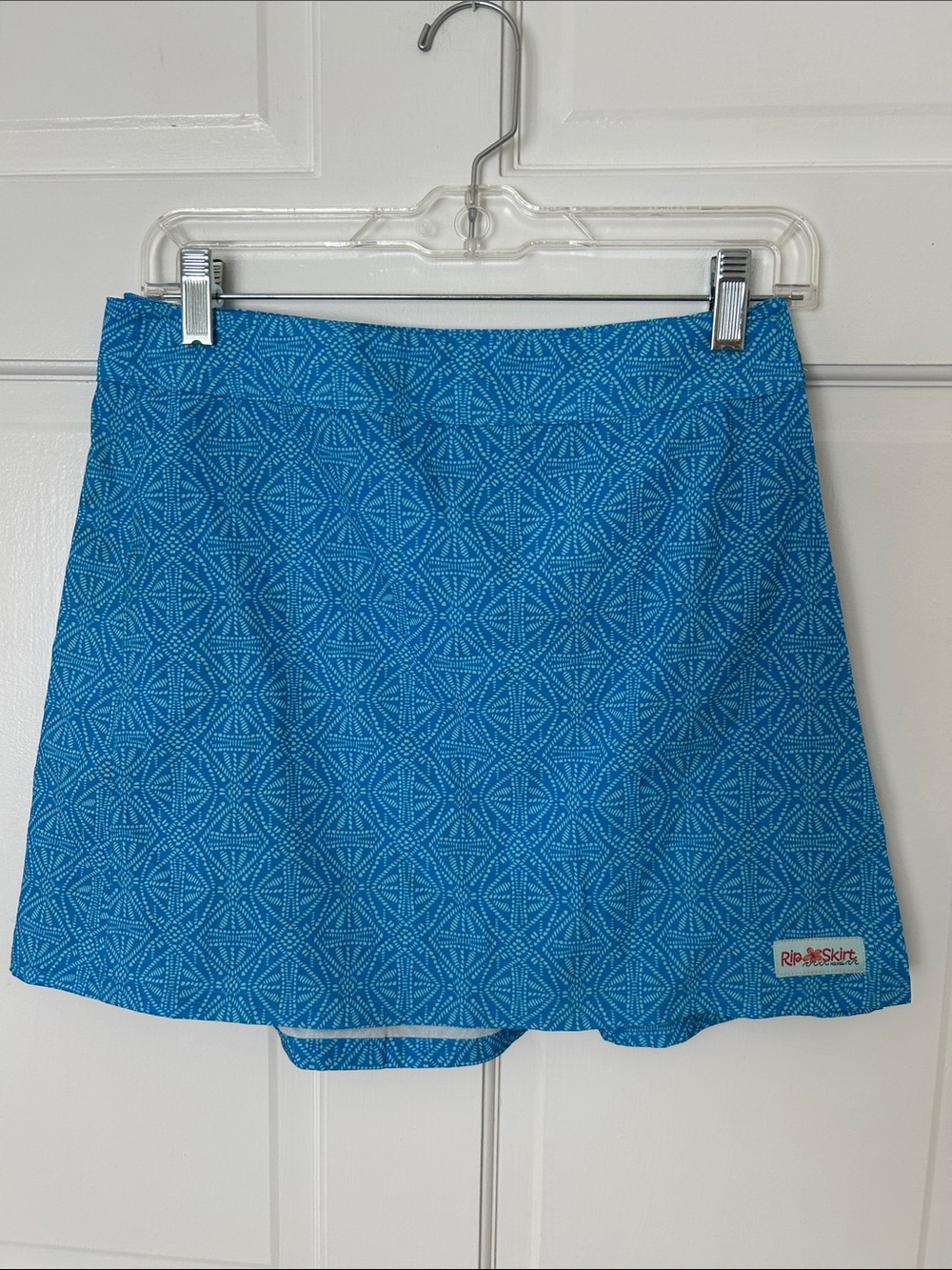 Rip Skirt Hawaii Blue Patterned Women's Skirt - S